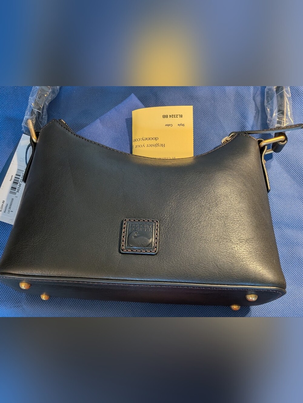NWT! Dooney & Bourke Florentine Baguette in BLACK - MSRP $338